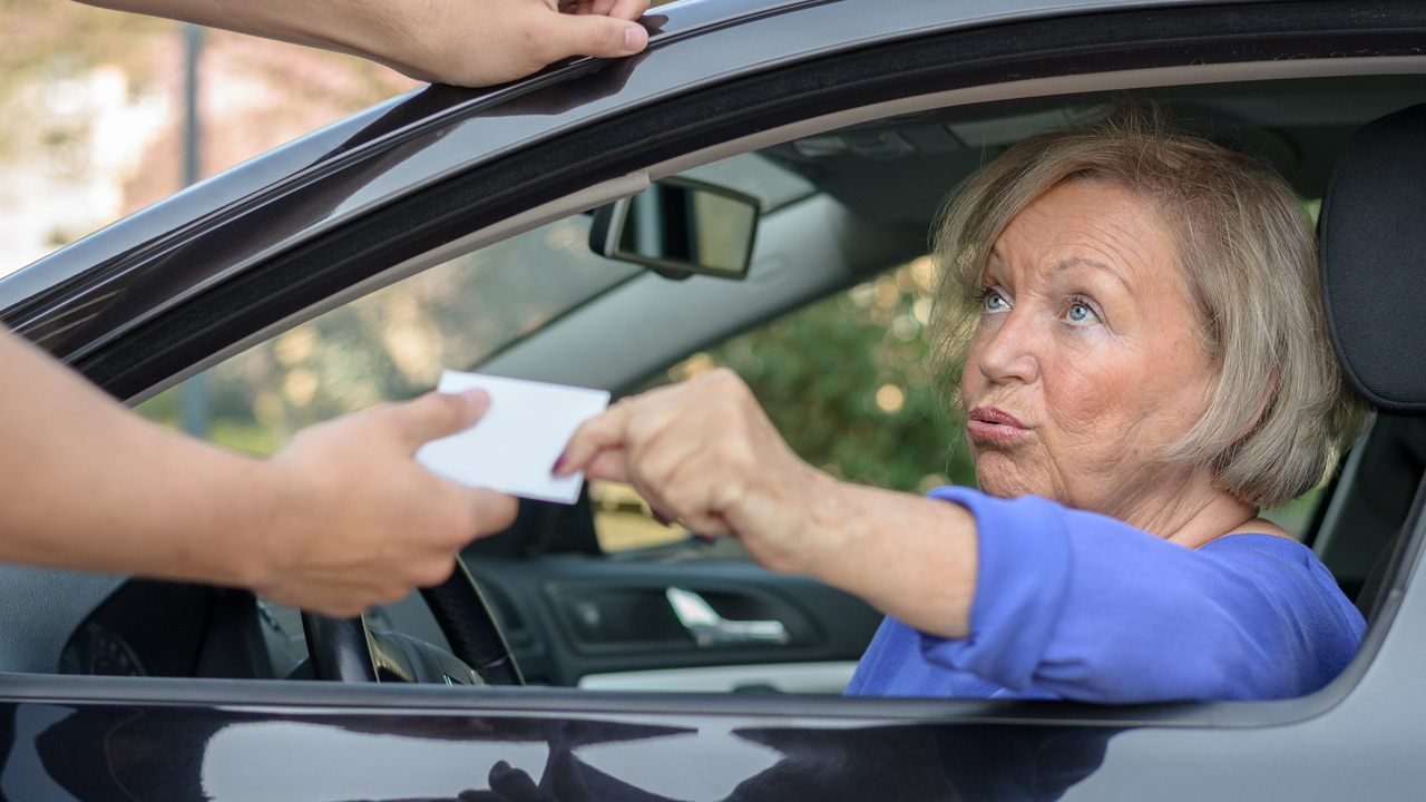 older driver safety; pull over traffic stop; senior driving citation